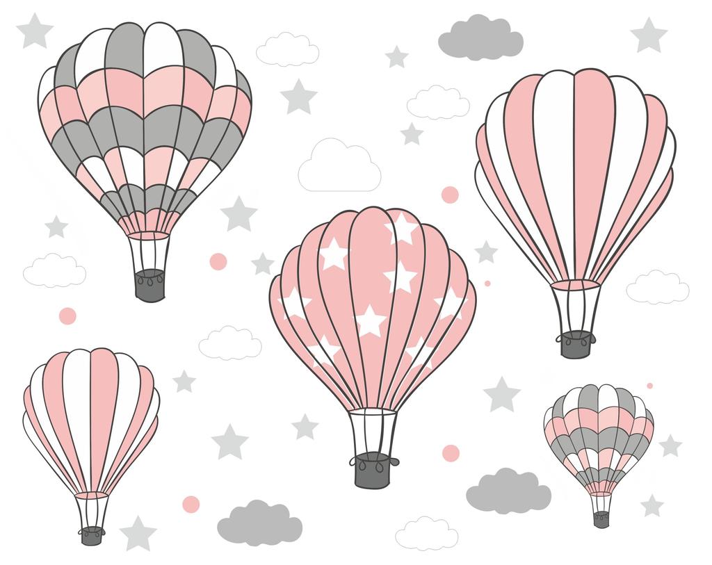 Wall Stickers Balloons, Clouds, Large
