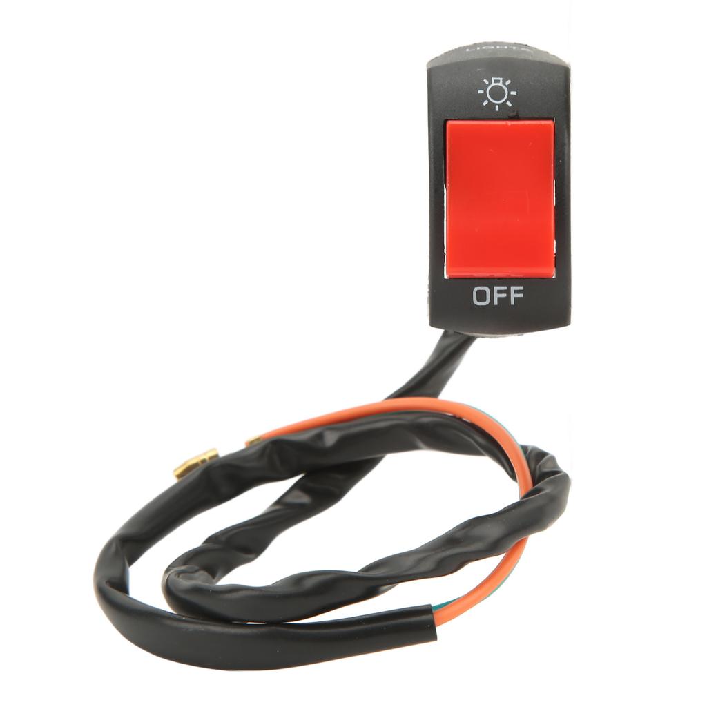 Electric Bike Headlight Switch Metal ABS Motorcycle Fog Light Switch for 2.2 to 2.5CM Handlebar