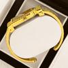 Yalalusi Bracelet Watch Vintage Women's Square Watch Classic Women's Wristwatch Diamond-Set Women's Watch IPG Vacuum Plating