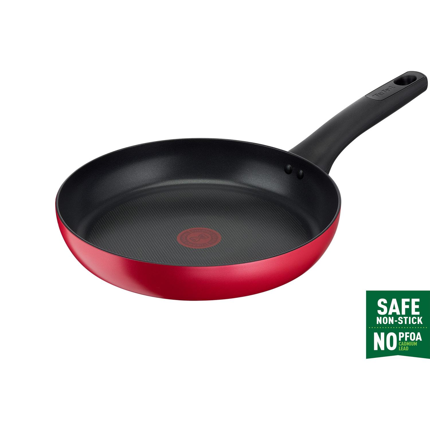 

Титановая сковорода Tefal Excellence Induction с антипригарным покрытием (20 ~ 30см) Можно мыть в посудомоечной машине в духовке без PFOA Red 20cm