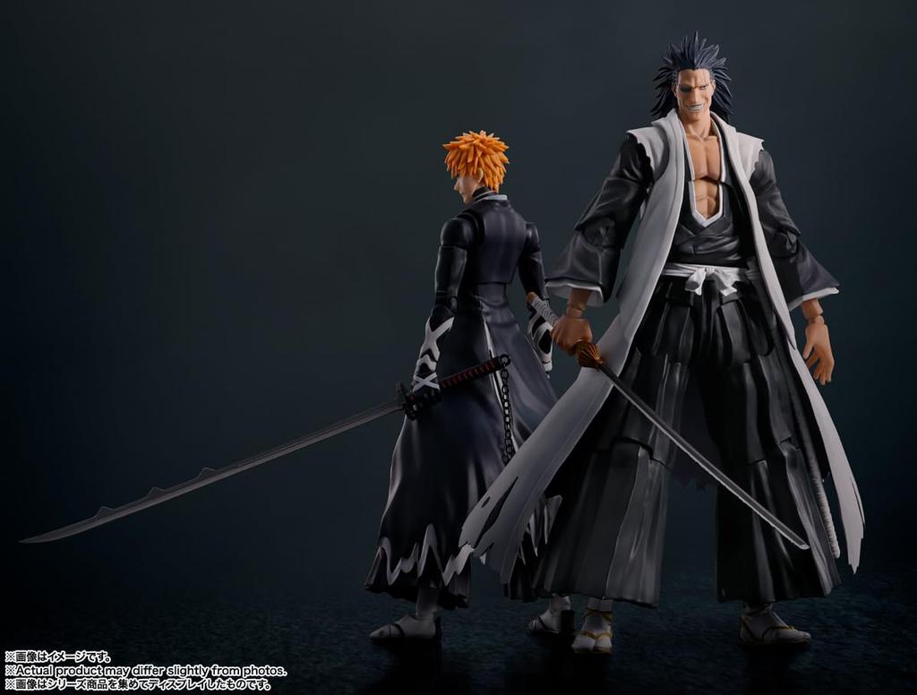 TAMASHII NATIONS BLEACH Millennium Battle Arc Kenpachi Zaraki 170 mm figurine mobile peinte SHFiguarts environ. PVC et ABS