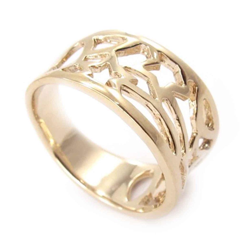 Ring Vergoldet 'Choreographie' golden - 11 mm