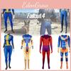Game Fallout 4 Blue Jumpsuit Role-playing Costume Cosplay Carnival Set Milk Silk Polyester S M L Xl Xxl Xxxl 110 120 130 140 150