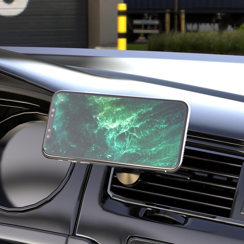Bil Air Vent Magnetisk Telefonholder Justerbar Smartphone Navigasjonsstativ Ring Outlet Telefonholder for iPhone Pro Max Plus Mini