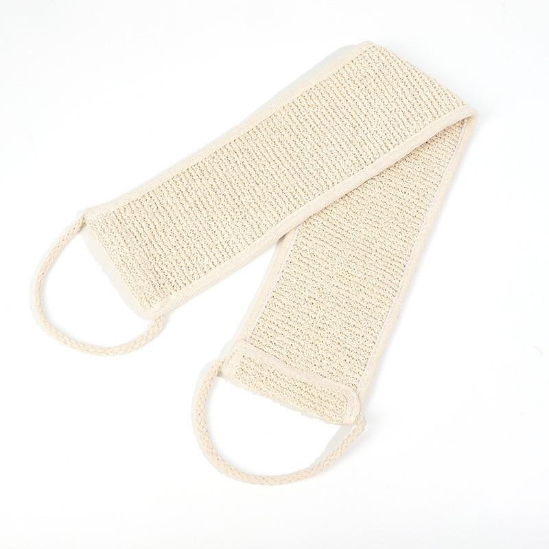 Burete de baie natural cu două fețe lufă și iută