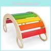 Childrens Balance Wooden Equipment With Rainbow Shake Seat For Daily Home Use