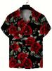 Trendy Short-sleeve Shirt with Love & Heart Prints, Casual and Versatile for Daily Wear.