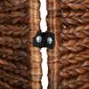 5 Panel Room Divider In Brown 205 X 180 Cm Wicker (Water Hyacinth)