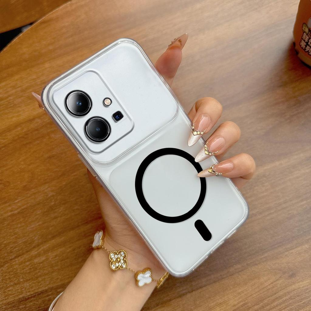 Case for Vivo Y75 5G,Y55 5G,Y30 5G Anti-Fingerprint Matte Cover Big Camera Window Clear Edge Casing