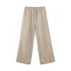 Jingzao Women's 100% Linen Wide-Leg Casual Pants