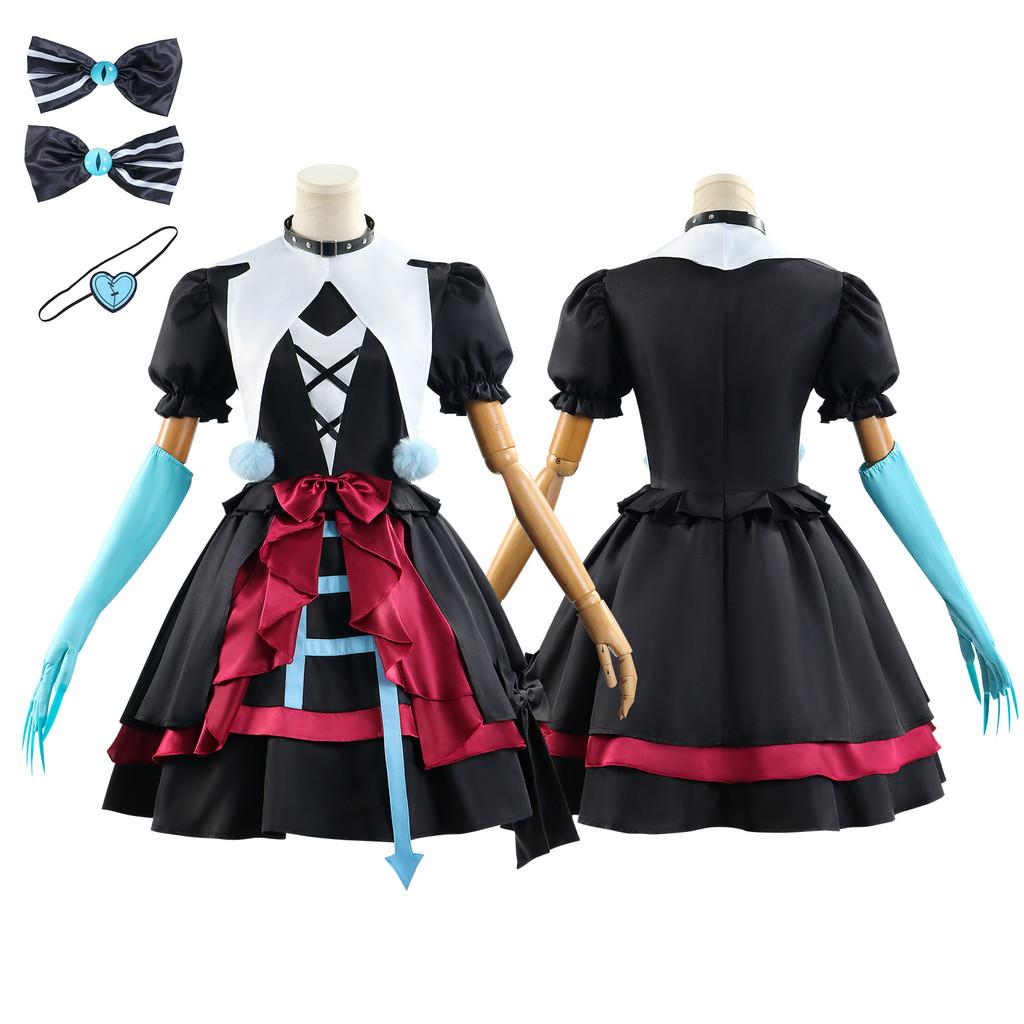 Party Eggy Mute Stella Cosplay Costume Fashion Halloween Party Dress Play Role