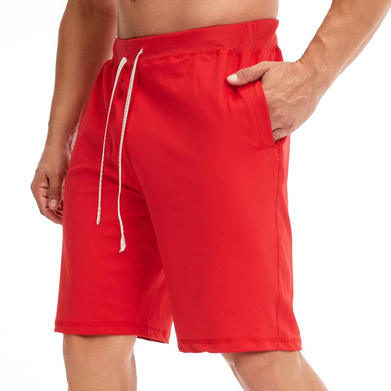 Men's Loose Shorts, Summer Casual Five-point Pants, Beach Pants Drawstring Sports Shorts, Men's Fitness Pants