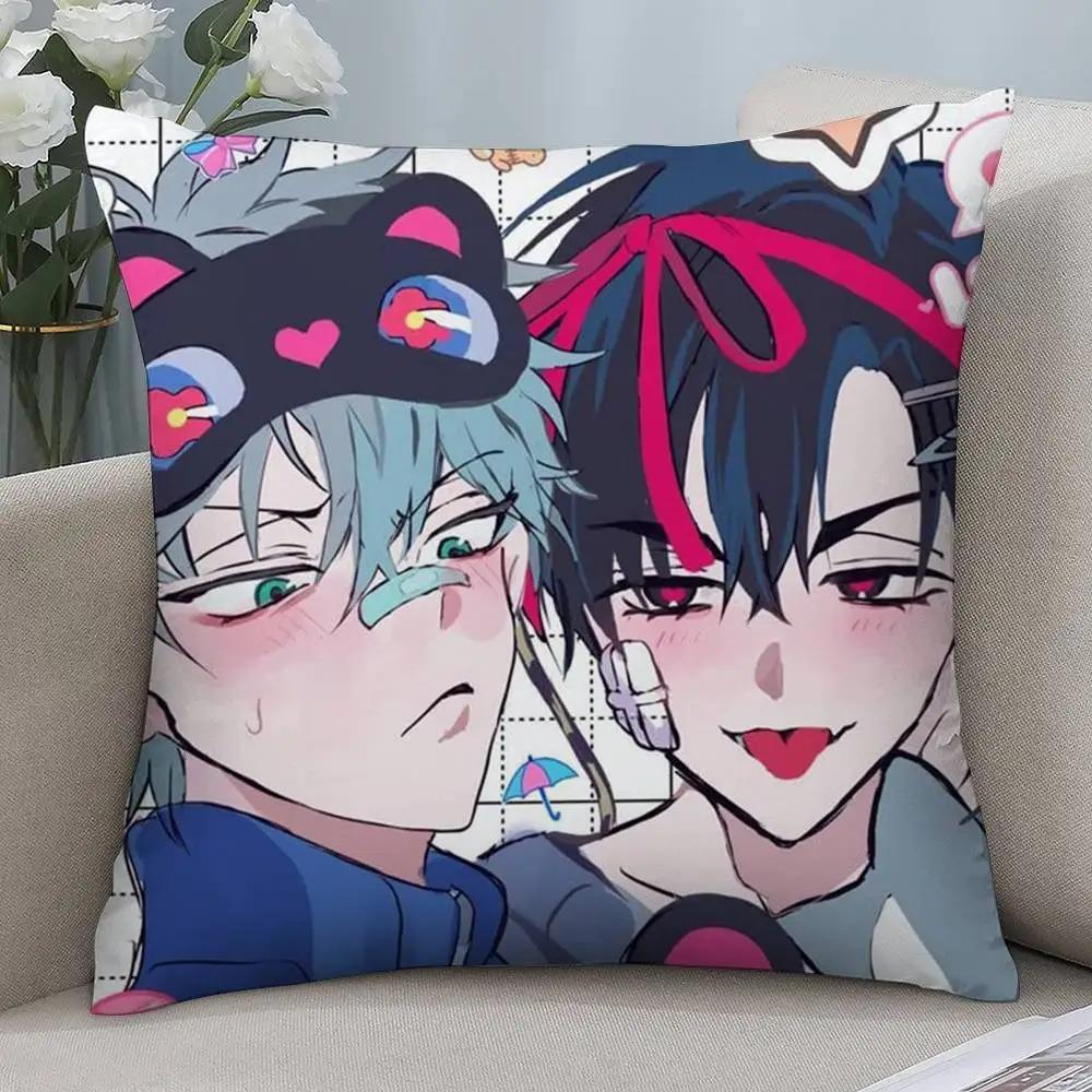 Anime Alien Stage Ivan Till Pillowcase Printed Square Pillow Cover Sofa Home Cushion Decoration Kawaii Anime Cute Cartoon Style