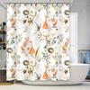 Forest Animals Shower Curtain For Bathroom - Cute Wildlife Print Waterproof Drapes For Home Decor Easy To Clean And Maintain