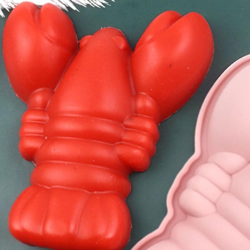 Stampo in Silicone a Forma di Aragosta per Dolci Regalo Creativo per Cuochi Artigiani Accessorio per Fare Cioccolatini Dessert Cubetti di Ghiaccio