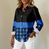 Women's Shirt Blouse Print Button Long Sleeve Casual Basic Shirt Collar Regular Top