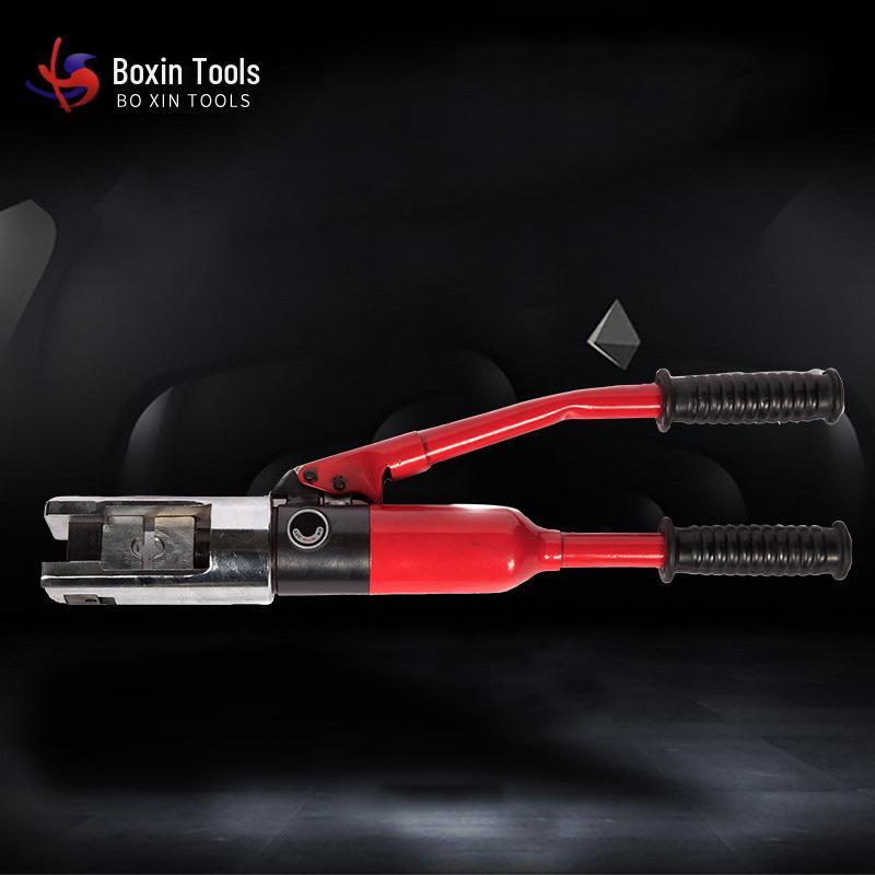 Manual Hydraulic Crimping Tool for Cable and Lug Terminals, Compatible with Copper and Aluminum. Boxin