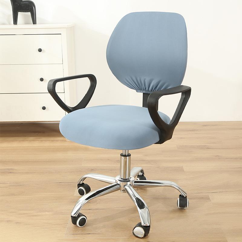 Two-Piece Computer Chair Cover Washable Executive Chair Cover For Computer Stretchable Seat Covers Computers Chairs