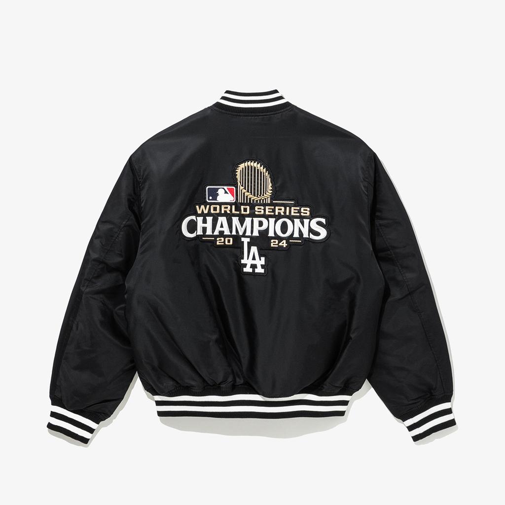 New Era Mlb La Dodgers World Series Champion Jacket Black 14742014