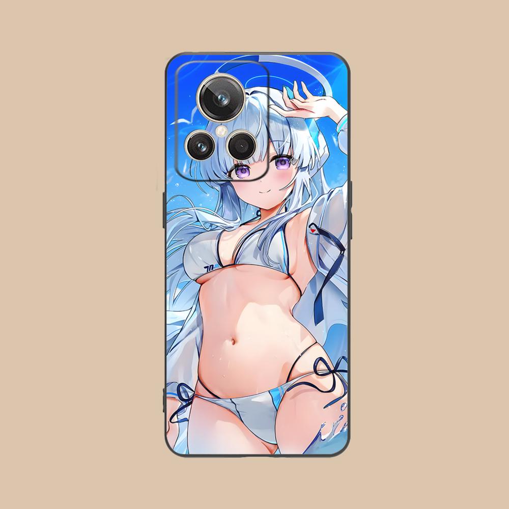 Blue Archive Ushio Noa Phone Case for Realme 15 14 13 12 11 10 9 Pro Plus T i Lite 5G Colorful Printing Cover Pretty Smartphone