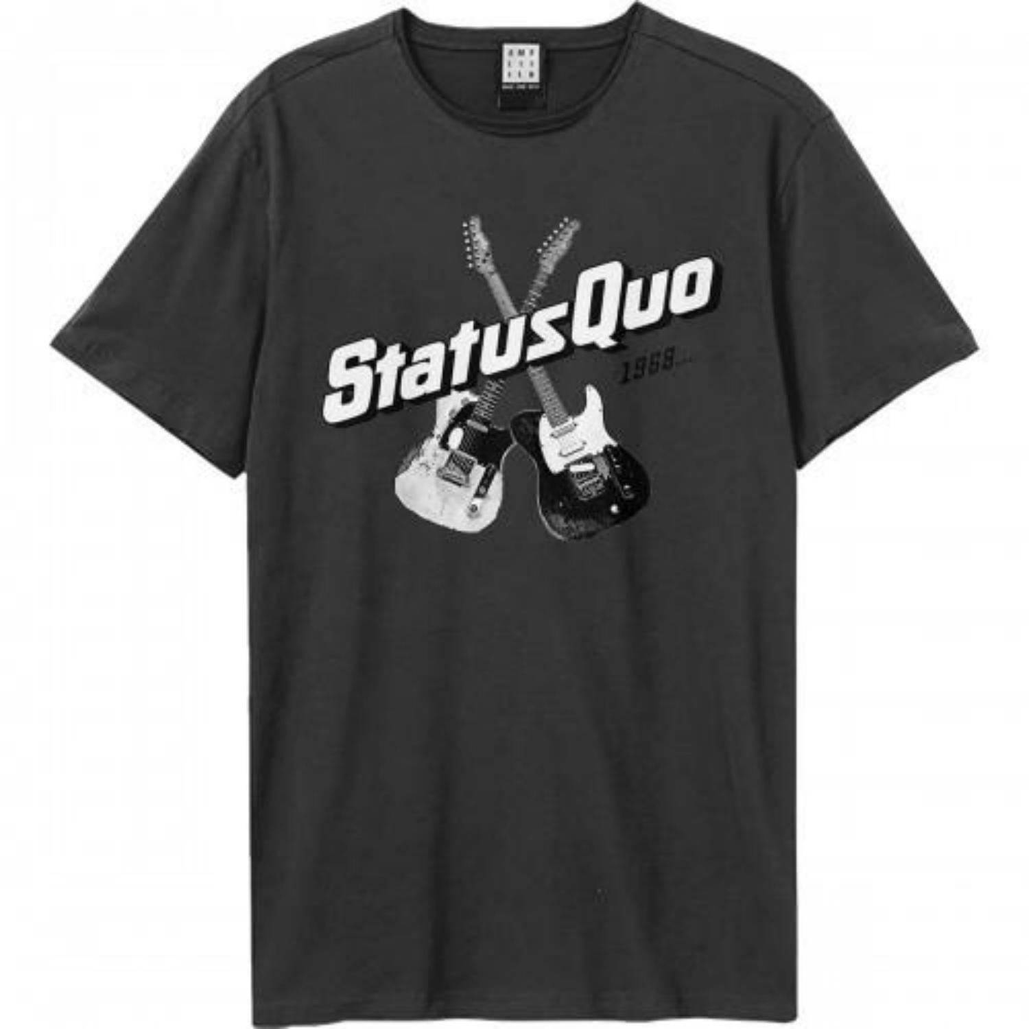 

Amplified Unisex Adult Timeless Badge Status Quo T-Shirt S чёрный