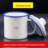 ZISIZ Classic Enamel Tea Mug with Lid