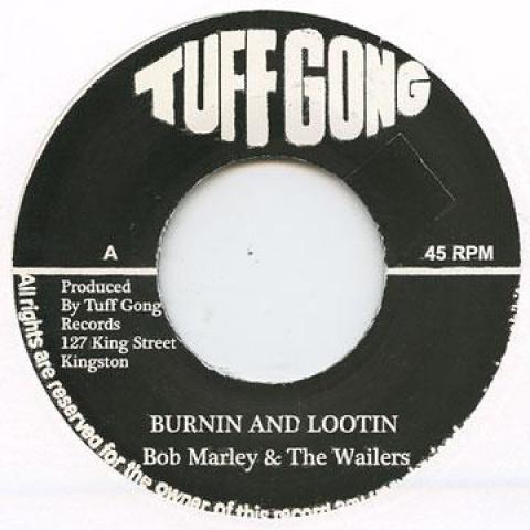 

7inch Record BOB MARLEY WAILERS Burnin And Lootin Rastaman Chant 2205 Tuff Gong UK 1973 UK Reggae Ska Dub