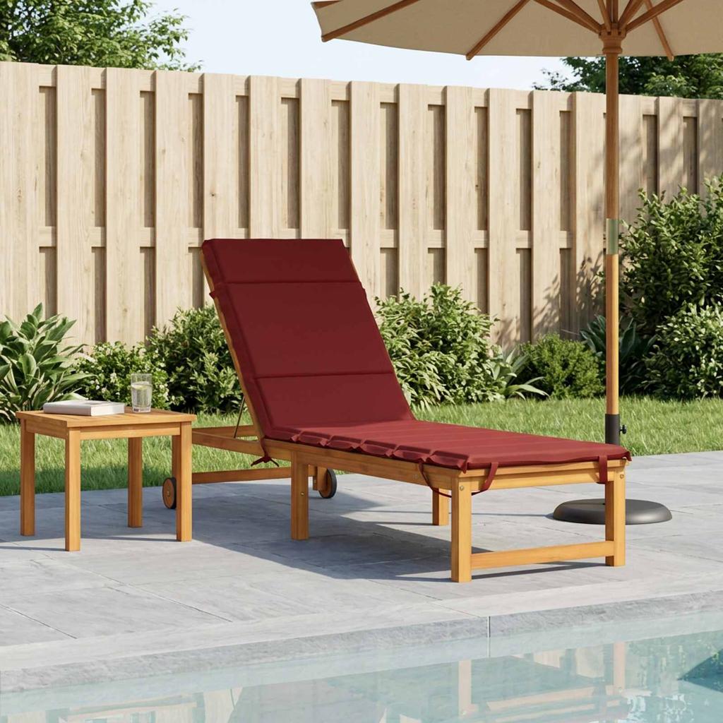 Sun Lounger Cushion GEMERT 100percent  Polyester Wine Red