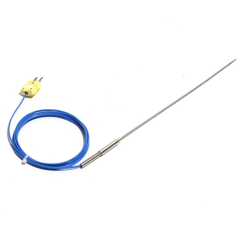 LUJINXUN Type K Armoured Thermocouple Sensor Bendable Probe Wire Dia.4mm/5mm/6mm 100/200/300/500mm Range 0-1100 Degree