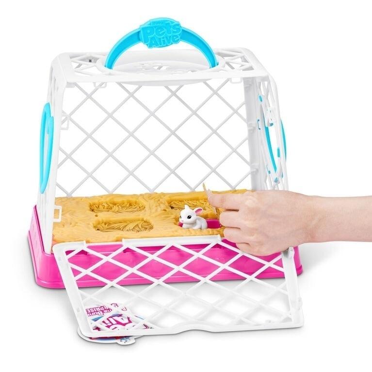 Zuru Pets Alive Mama & Baby Plus Bunny Figurine Set, Interactive Talking Plush Toys, Multicolor, Kids Gift