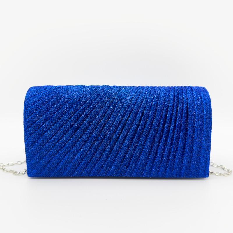 Женская Сумка-Клатч Плиссированная Вечерняя Сумочка Мини Клатч Нишевая Изысканная Блестящая Сумка Женская синий