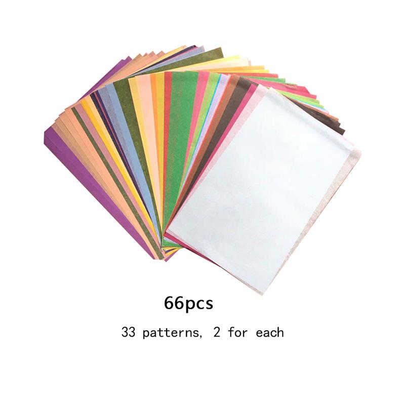 A5 Wrapping Papers Retro Multicolor Print Tissue Paper Bookmark Gift Wrapping Papers Floral Gift Packaging Material