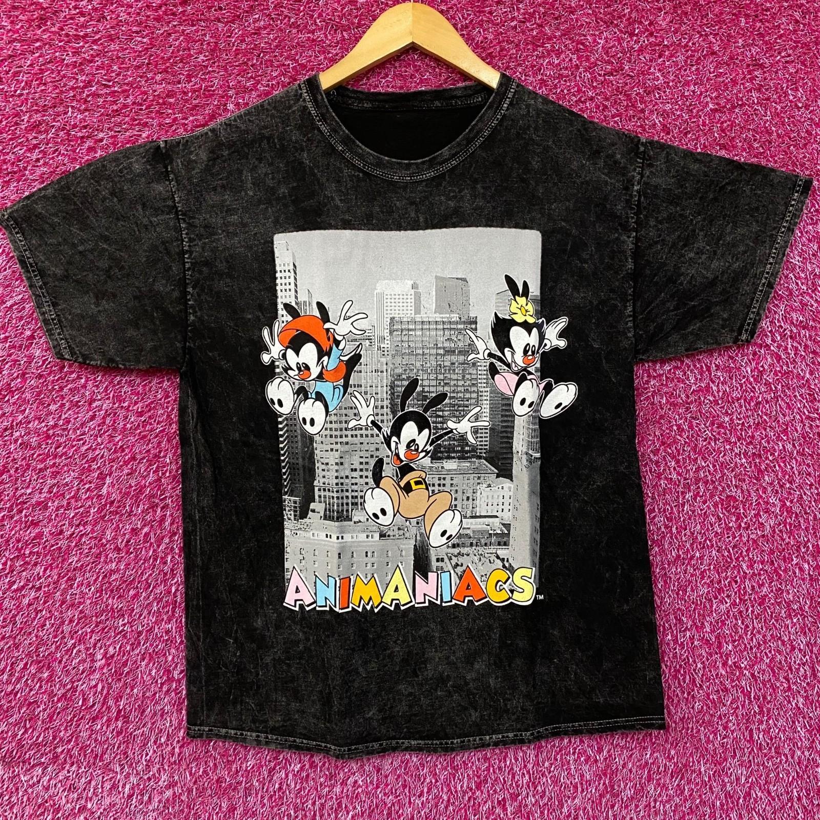 

Warner Bros. Animaniacs Cartoon City Graphic Mineral Wash Vintage Style T-Shirt S