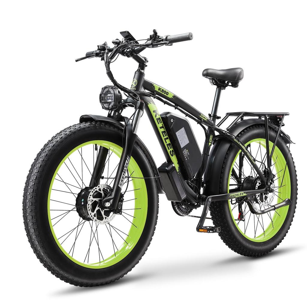 KETELES K800 All-Terrain  Electric Bike For Adult 2000W Dual Motor 48V23AH Battery 26*4.0 Off-Road Tire Bicycle Outdoor Riding E-Mountain Bike