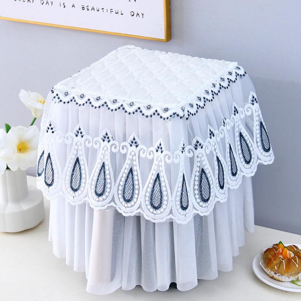 Lace Air Fryer Dust Cover Pastoral Style Cooker Protector Appliances Dustproof Cover Air Fryer