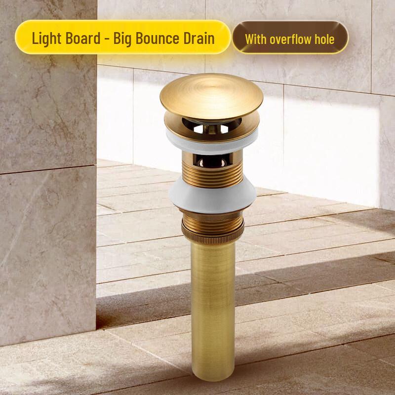 Stainless Steel Pop-Up Sink Drain with Basket Filter