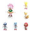 6pcs Diy Blocks Figures Kit Sonic Movie Game Dolls For Children