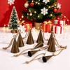 6Pcs Vintage Antique Finished Hanging Bell Hangable Xmas Tree Pendant  Tree Decorations