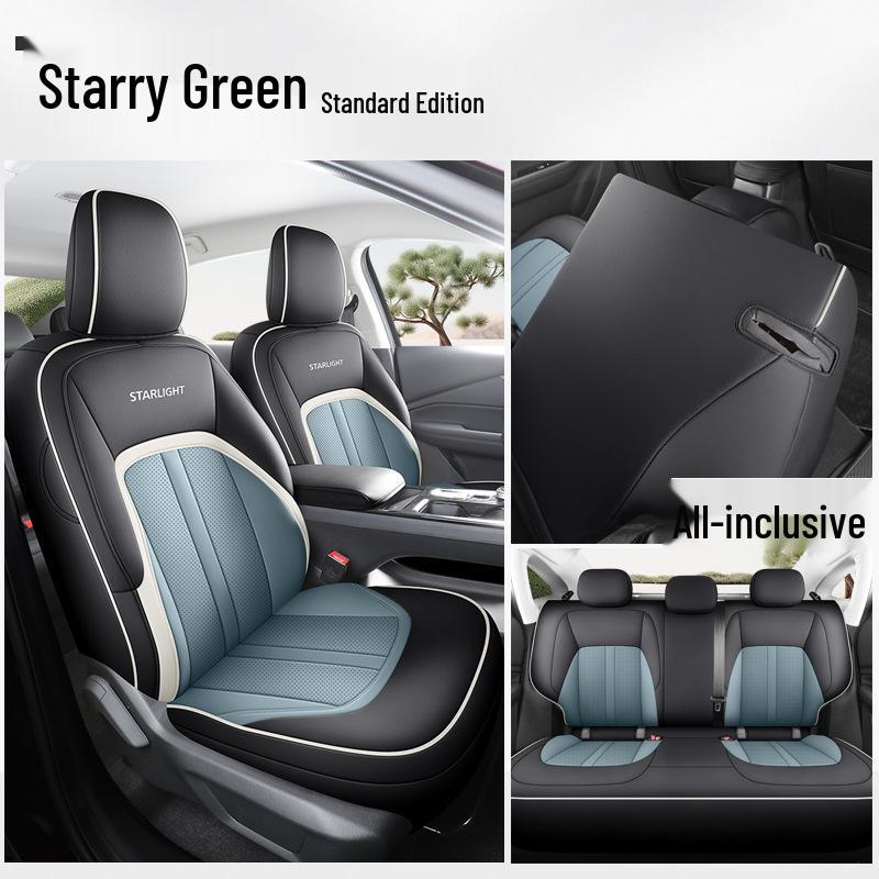 Wuling Xingguang Full Leather Car Seat Cushion - Universal Four-Season Model for Five-Seater