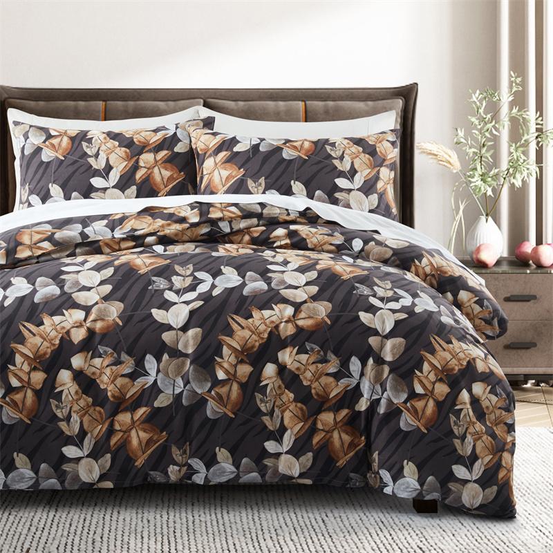

Sage Green Floral Duvet Cover Twin Queen 2/3 Pieces Flower Plum Blossom Bedding Set Reversible Botanical Branch Comforter Cover EU Single(135x200cm)