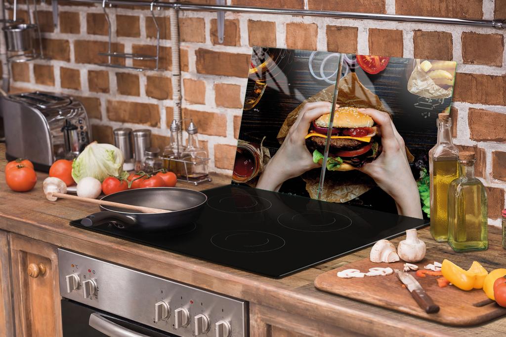 SZKLANA PŁYTA OCHRONNA DESKA 75x52 HAMBURGER