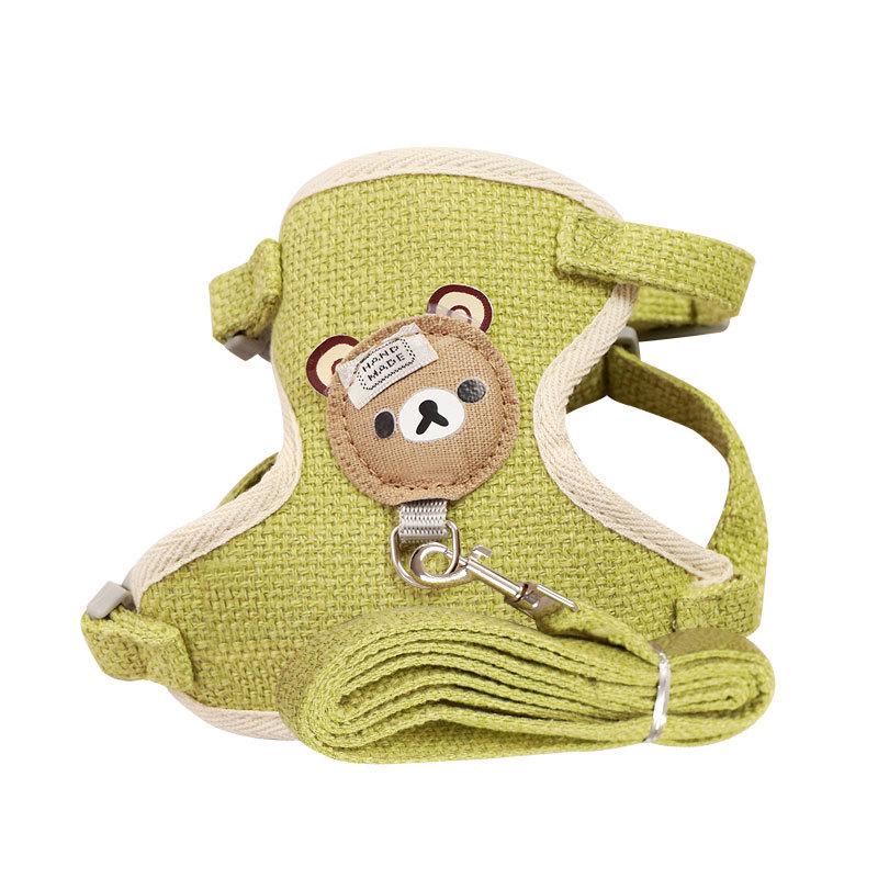Detachable & Washable Bichon Small Dog/Cat Vest-Style Leash: Escape-Proof, All-Season Use