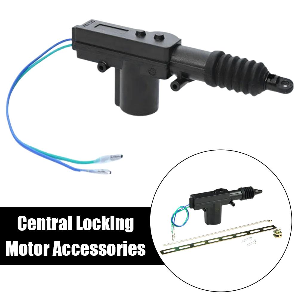 12V Automobile Central Door Lock Motor Kit Heavy Duty Car Electric Door Lock Actuator 2 Wire Locking System Single Gun Type Kit