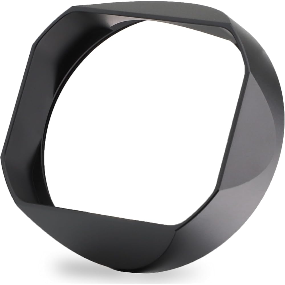 Haoge Metal Square Lens Hood for Leica Q3 Q2 Q Q-P QP Q3 Typ116 Camera Accessory Black LH-LQB