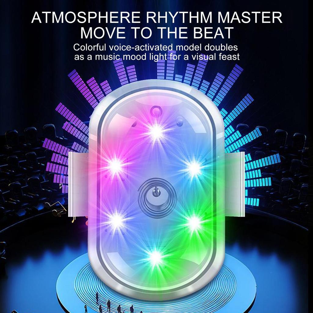 Strobe Lights For Car Wireless 8 Colors Vehicle Accessories Rechargeable RGB Rock Interior Lights For Drone Bike RC Boat Scooter