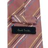 Used Good Condition Paul Smith Tie Glossy Striped Silk Made in Japan Pink