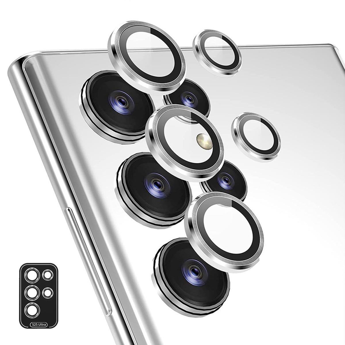

For Samsung Galaxy S25 Ultra Camera Lens Protector ENKAY Hat-Prince Metal Ring Lens Film B