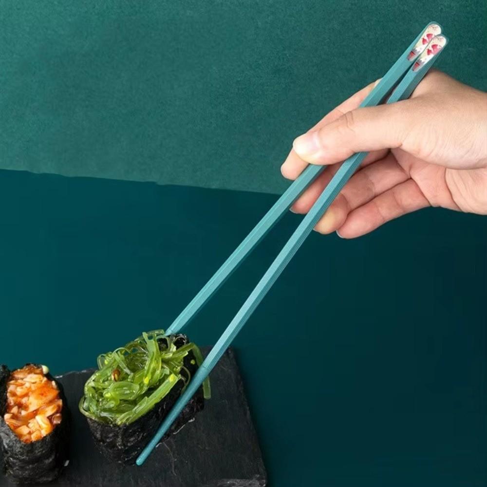 10Pairs Chinese Style National Tide Chopsticks Zinc Zinc Alloy Family Chopsticks Set Food Sticks  Gift