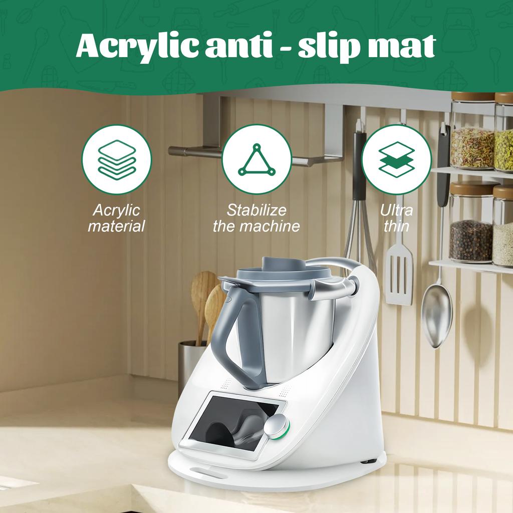 Kitchen Mixer Mat Acrylic Comfortable Grip Mixer Slider Mat Multifunctional Sliding Mat Anti Slip Kitchen Gadget
