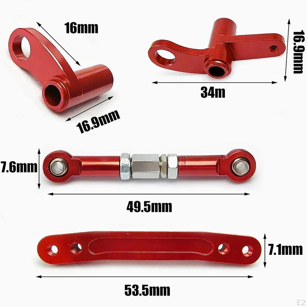 Metal Steering Component Kit for Scy1/16 16104 16101 - Easy Installation DIY Modification